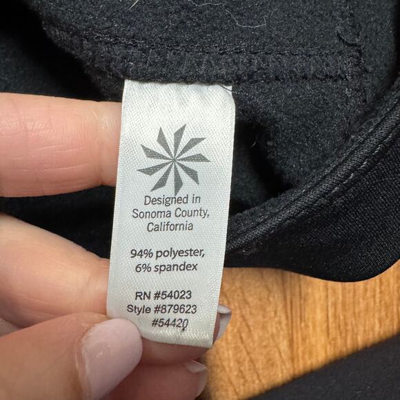 Athleta Womens Black Scuba Skirt Fleece Lined Size XS Warm Winter Layers - Picture 6 of 9